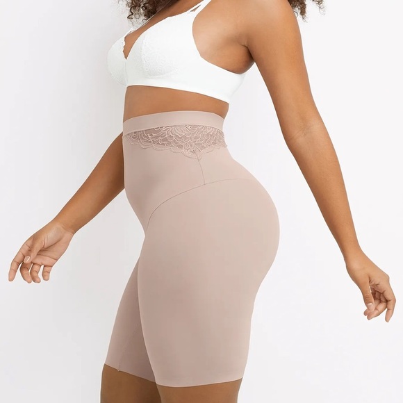 Maidenform Lace High Waist Thigh Slimmer Shapewear NWT medium - Picture 3 of 8